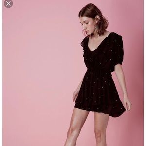 For Love and Lemons Disco Baby Drawstring Dress